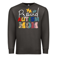 Smoke Proud Autism Mom Leopard Pattern Design Autism Awa Premium Sweatshirt - CowhideDigitalArt