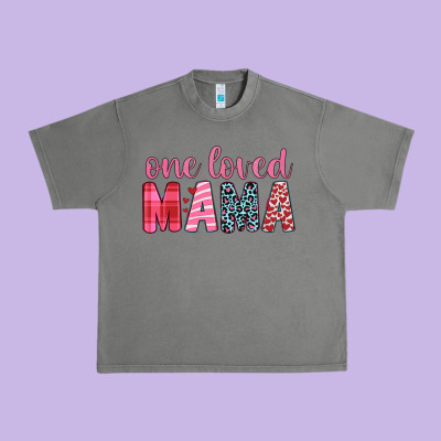 One Loved Mama Urban Heavy Tee Designed By Jahusdesignshop