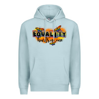 Blue Mist Equality hurts no one Premium Hoodie - FaDigitalArtStudio