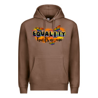 Chestnut Equality hurts no one Premium Hoodie - FaDigitalArtStudio