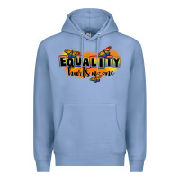 Colony Blue Equality hurts no one Premium Hoodie - FaDigitalArtStudio