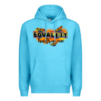 Ocean Blue Equality hurts no one Premium Hoodie - FaDigitalArtStudio