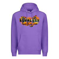 Purple Equality hurts no one Premium Hoodie - FaDigitalArtStudio