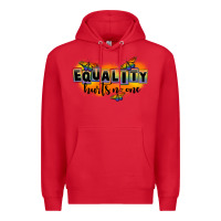 Red Equality hurts no one Premium Hoodie - FaDigitalArtStudio
