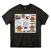Asphalt cow farm life Heavy Core Tee - MaliasSmallBusiness