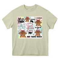 Mossy cow farm life Heavy Core Tee - MaliasSmallBusiness