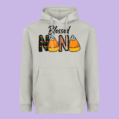 Blessed Nana Heavyweight Hoodie Designed By Cowhidedigitalart