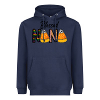 Navy Blessed nana Heavyweight Hoodie - CowhideDigitalArt