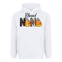 White Blessed nana Heavyweight Hoodie - CowhideDigitalArt
