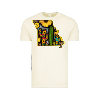 Vintage Arctic Western Missouri Map Sunflower And Cactus Pattern Vintage Tee - Bettercallsaul