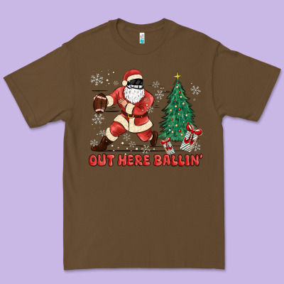 Out Here Ballin' Premium Tee Designed By Maliassmallbusiness