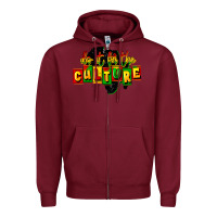 Burgundy Do it for the culture Zipper Hoodie - FaDigitalArtStudio