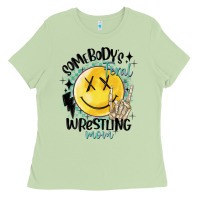 Matcha somebody's feral wrestling mom Ladies Tee - MaliasSmallBusiness