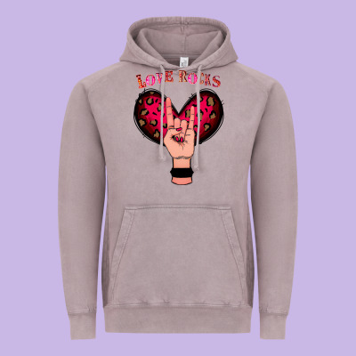 Love Rocks Vintage Hoodie Designed By Bettercallsaul