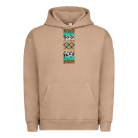 Pigment Burro fall pattern Urban Hoodie - Artiststas
