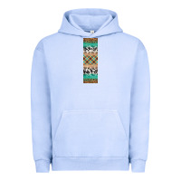 Pigment Grape Ice fall pattern Urban Hoodie - Artiststas