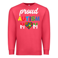 Cardinal Proud Autism Mom Mothers Day Gift Autism Awareness Premium Sweatshirt - CowhideDigitalArt