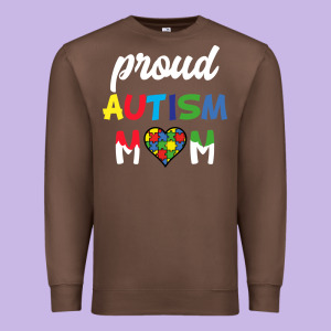 Proud Autism Mom Mothers Day Gift Autism Awareness Premium Sweatshirt Designed By Cowhidedigitalart