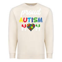 Sandshell Proud Autism Mom Mothers Day Gift Autism Awareness Premium Sweatshirt - CowhideDigitalArt