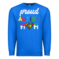 True Royal Proud Autism Mom Mothers Day Gift Autism Awareness Premium Sweatshirt - CowhideDigitalArt