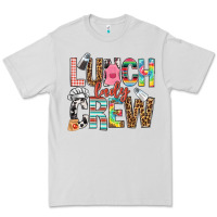 Dove Grey lunch lady crew Premium Tee - NancyCooperArtShop