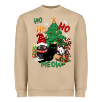 Ho Ho Ho Meow Heavyweight Sweatshirt | Teevron