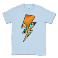 Dusty Blue Lightning Bolt Classic Tee - JahusDesignShop