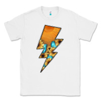 White Lightning Bolt Classic Tee - JahusDesignShop