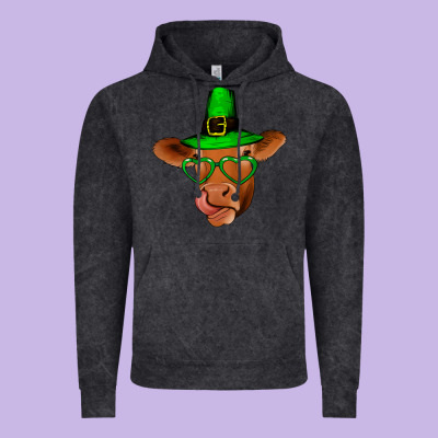 St Patricks Day Cow Vintage Hoodie Designed By Bettercallsaul