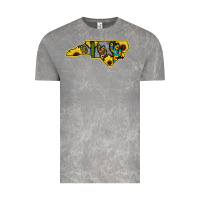 Cloud Rock Western North Carolina Map Sunflower Vintage Tee - Bettercallsaul