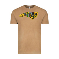 Vintage Camel Western North Carolina Map Sunflower Vintage Tee - Bettercallsaul