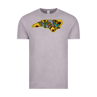 Vintage Zinc Western North Carolina Map Sunflower Vintage Tee - Bettercallsaul