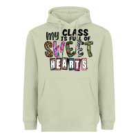 Matcha my class ısfull of sweet hearts Heavyweight Hoodie - CowhideDigitalArt
