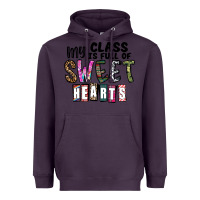 Plum my class ısfull of sweet hearts Heavyweight Hoodie - CowhideDigitalArt