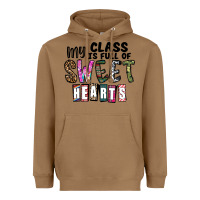 Toasted Coconut my class ısfull of sweet hearts Heavyweight Hoodie - CowhideDigitalArt