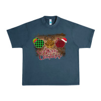 Midnight Navy Merry Christmas Apples Urban Heavy Tee - Bettercallsaul