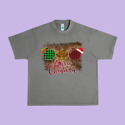 Merry Christmas Apples Urban Heavy Tee Designed By Bettercallsaul