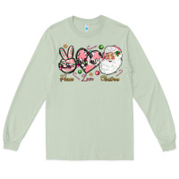 Matcha Peace love pink Christmas Long Sleeve Tee - NancyCooperArtShop