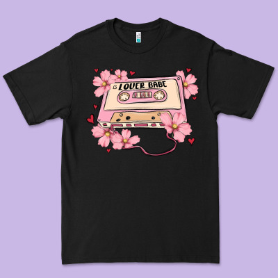 Lover Babe Valentines Day Premium Tee Designed By Maliassmallbusiness