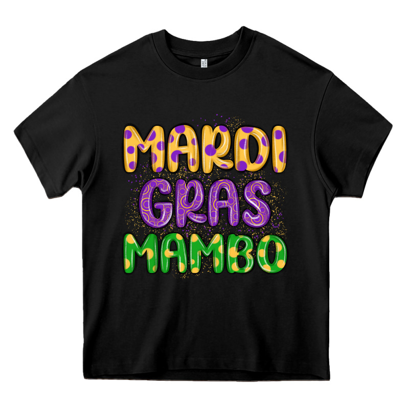 Mardi Gras Mambo Heavy Core Tee by MaliasSmallBusiness | Teevron