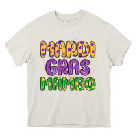 Cream mardi gras mambo Heavy Core Tee - MaliasSmallBusiness