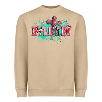 Mushroom faith breast cancer Heavyweight Sweatshirt - CowGirlArtShop