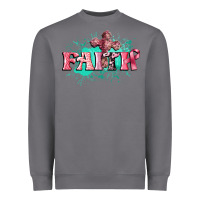 Storm faith breast cancer Heavyweight Sweatshirt - CowGirlArtShop