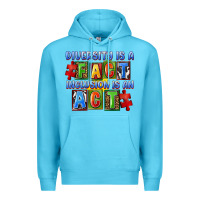 Ocean Blue Diversity is a fact inclusion is an act Premium Hoodie - FaDigitalArtStudio