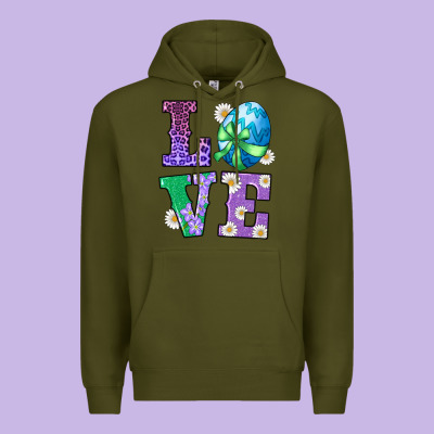Easter Love Egg Premium Hoodie Designed By Ranaportraitstore