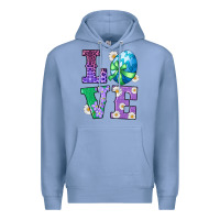 Colony Blue easter love egg Premium Hoodie - RanaPortraitStore