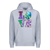 Heather Grey easter love egg Premium Hoodie - RanaPortraitStore