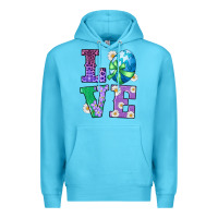 Ocean Blue easter love egg Premium Hoodie - RanaPortraitStore