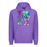 Purple easter love egg Premium Hoodie - RanaPortraitStore