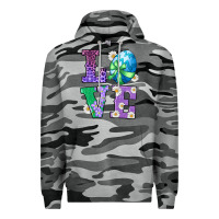 Slate Camo easter love egg Premium Hoodie - RanaPortraitStore